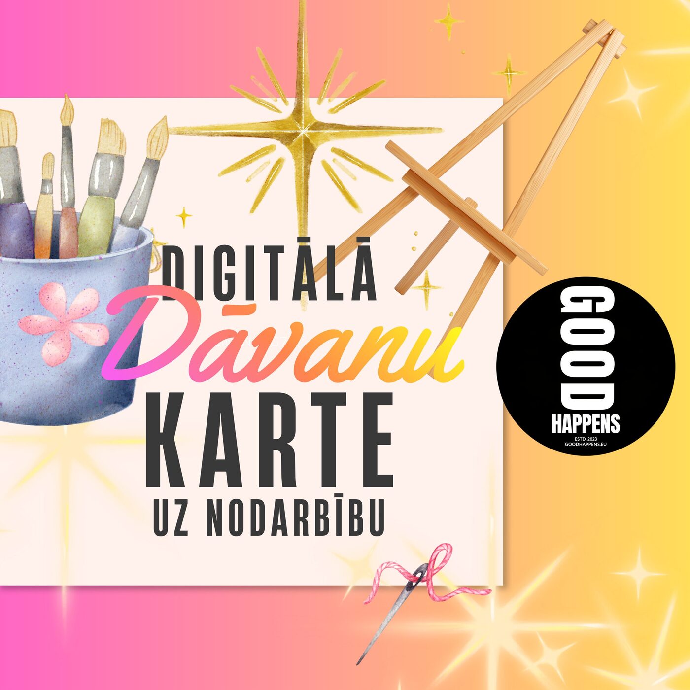 DIGITĀLĀ Dāvanu karte uz bērnu nodarbību diviem bērniem