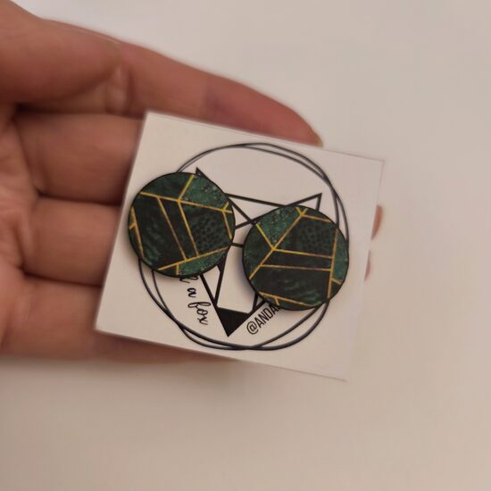 stud earrings green Marble #marble illustration