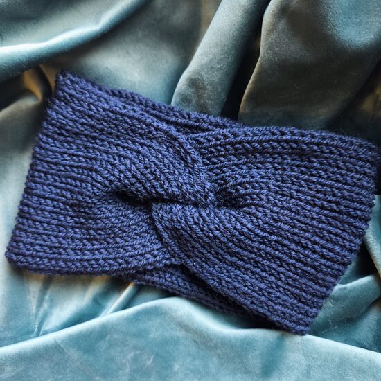 Ausainis Headband tumši zils