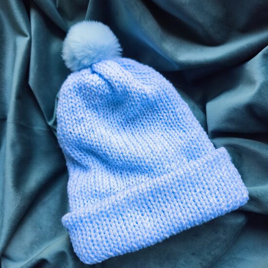 Gaiši zila Cepure Beanie