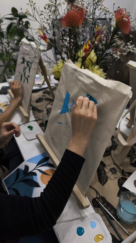 Iepirkumu somu apzīmēšanas nodarbība pieaugušajiem 4.personām