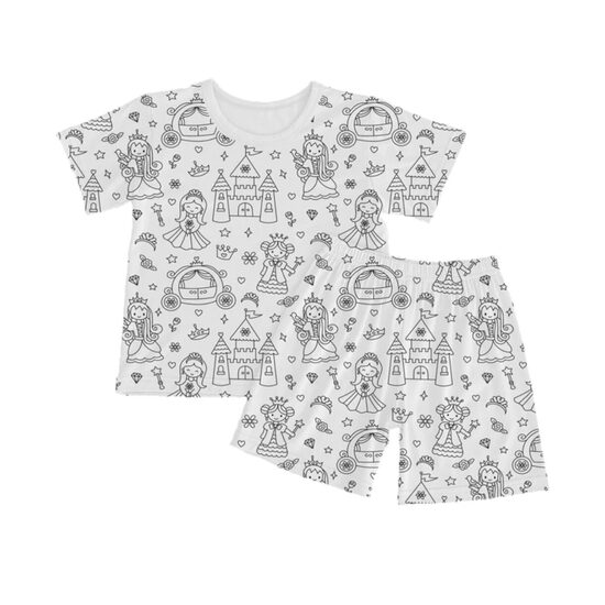 Izkrāsojams pidžamas komplekts Princese