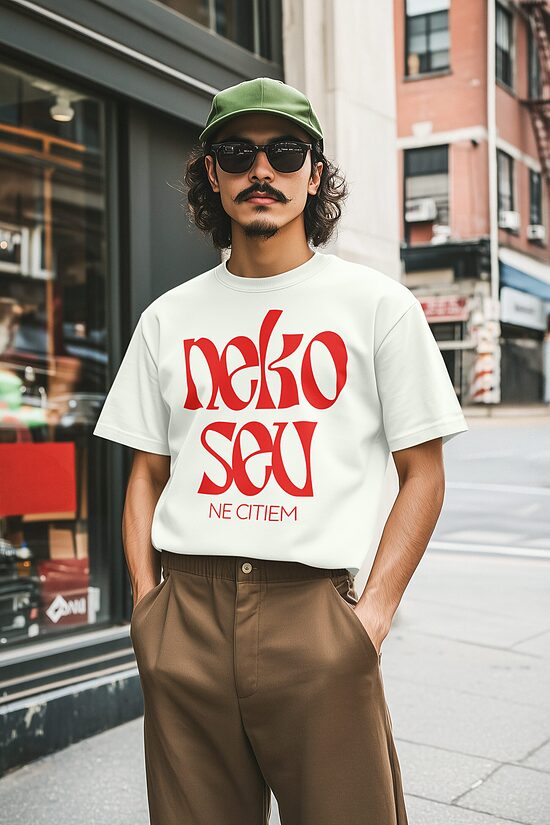 Unisex t-krekls Neko sev