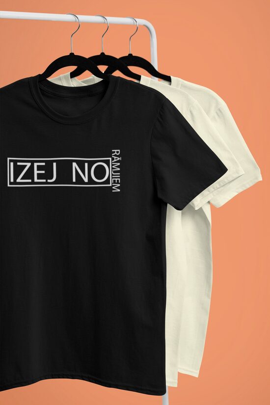 Unisex t-krekls Izej no rāmjiem
