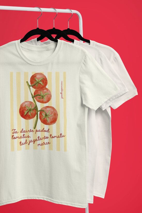 Unisex t-krekls Ja dzīve padod tomātus