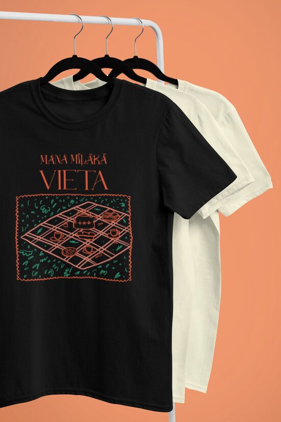 Unisex t-krekls Mana mīļākā vieta
