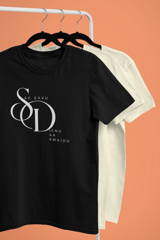 Unisex t-krekls sāc savu dienu ar smaidu