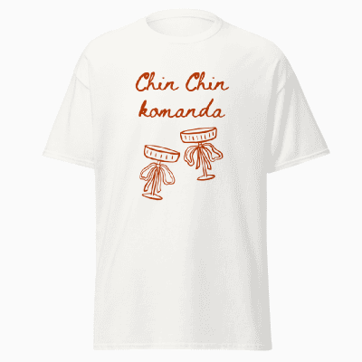 Līgavas Vecmeitu ballītes krekls Chin Chin komanda