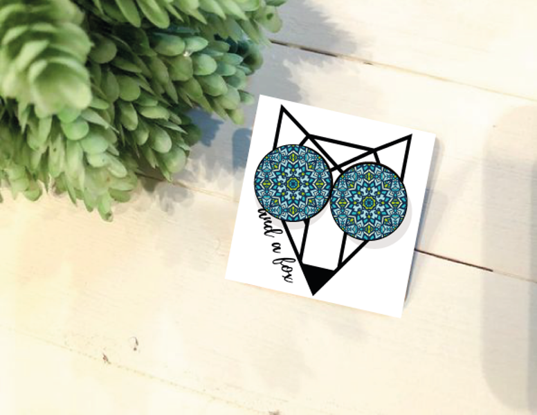 Mandala Zils, dzeltens