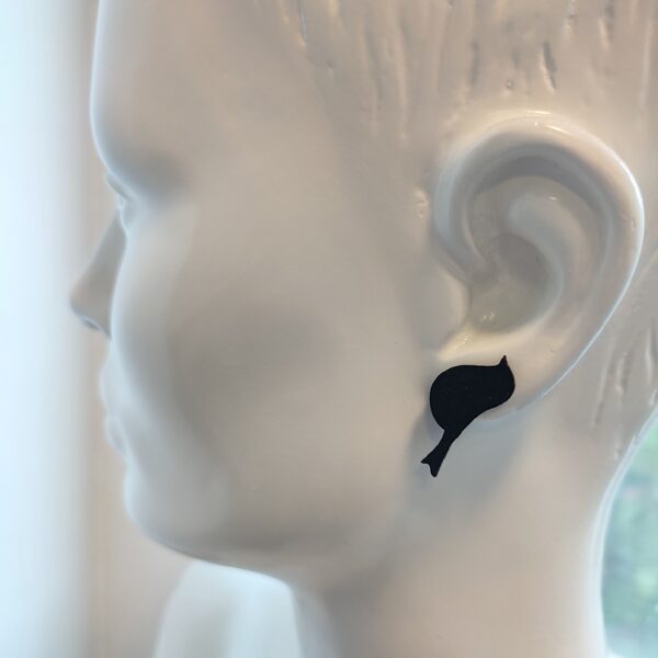 Koka auskari "Putniņi" #2