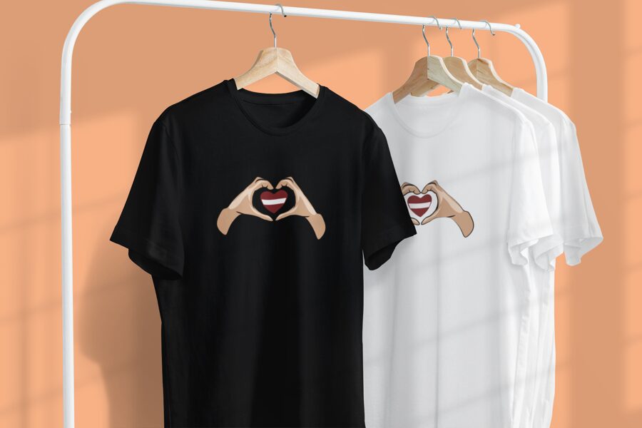 T-krekls Mīlu Latviju