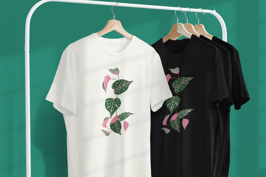 Leaf Green Pink