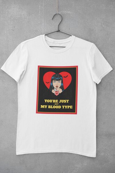 t-krekls No my blood type
