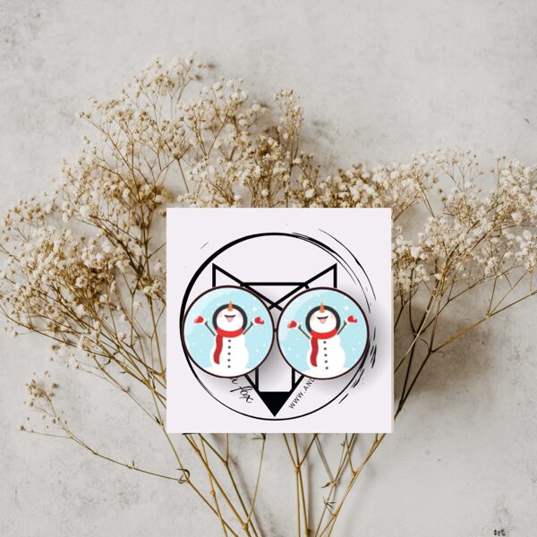 auskari Priecīgs sniegavīriņš